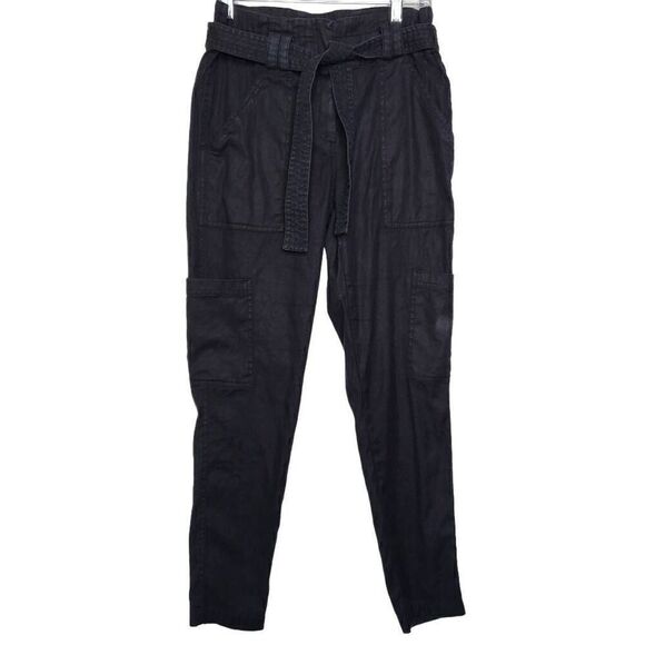 A.L.C High Waisted Cargo Paper Bag Trousers Pants Size - Picture 3 of 12